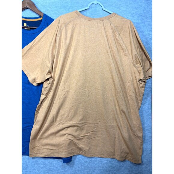 Carhartt Mens Relaxed Fit 4XL T-Shirts 2-Pack Blue Gold - Picture 4 of 7